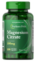 PURITANS PRIDE MAGNESIUM CITRATE 100 MG 100 CAPSULES