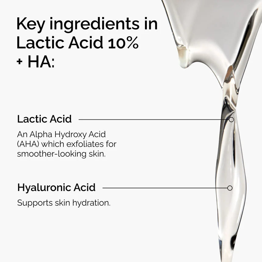 Acido Láctico al 10% + HA The Ordinary