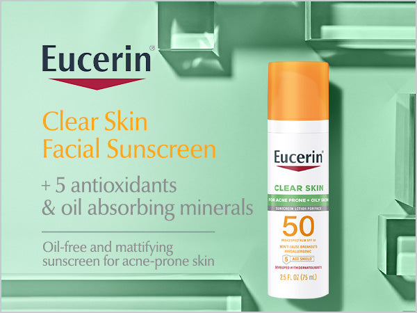 EUCERIN CLEAR SKIN 50 SPF FOR ACNE PRONE + OILY SKIN