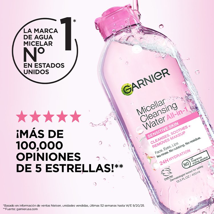 GARNIER MICELLAR CLEANSING WATER ALL IN 1 ALL SKIN TYPES/SENSITIVE SKIN 400 ML