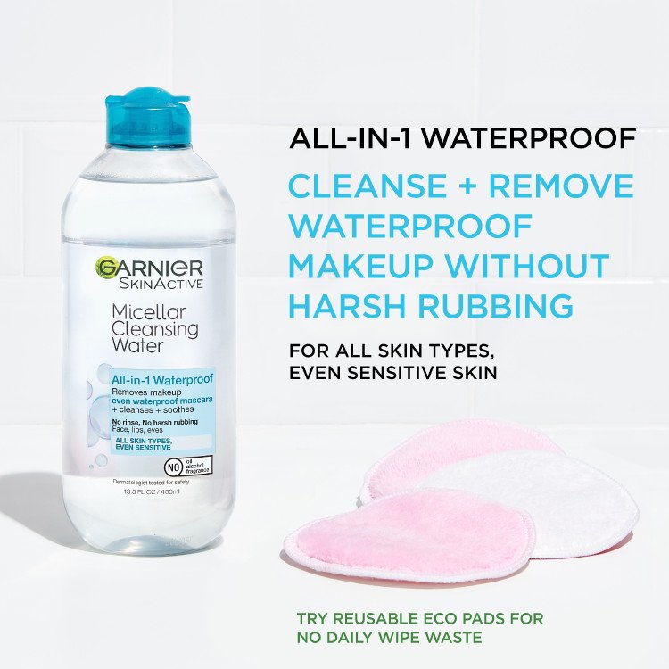 GARNIER MICELLAR CLEANSING WATER ALL IN 1 WATERPROOF