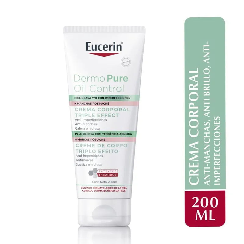 EUCEIN DERMOPURE OIL CONTROL CREMA CORPORAL ANTI MANCHAS DE ACNE