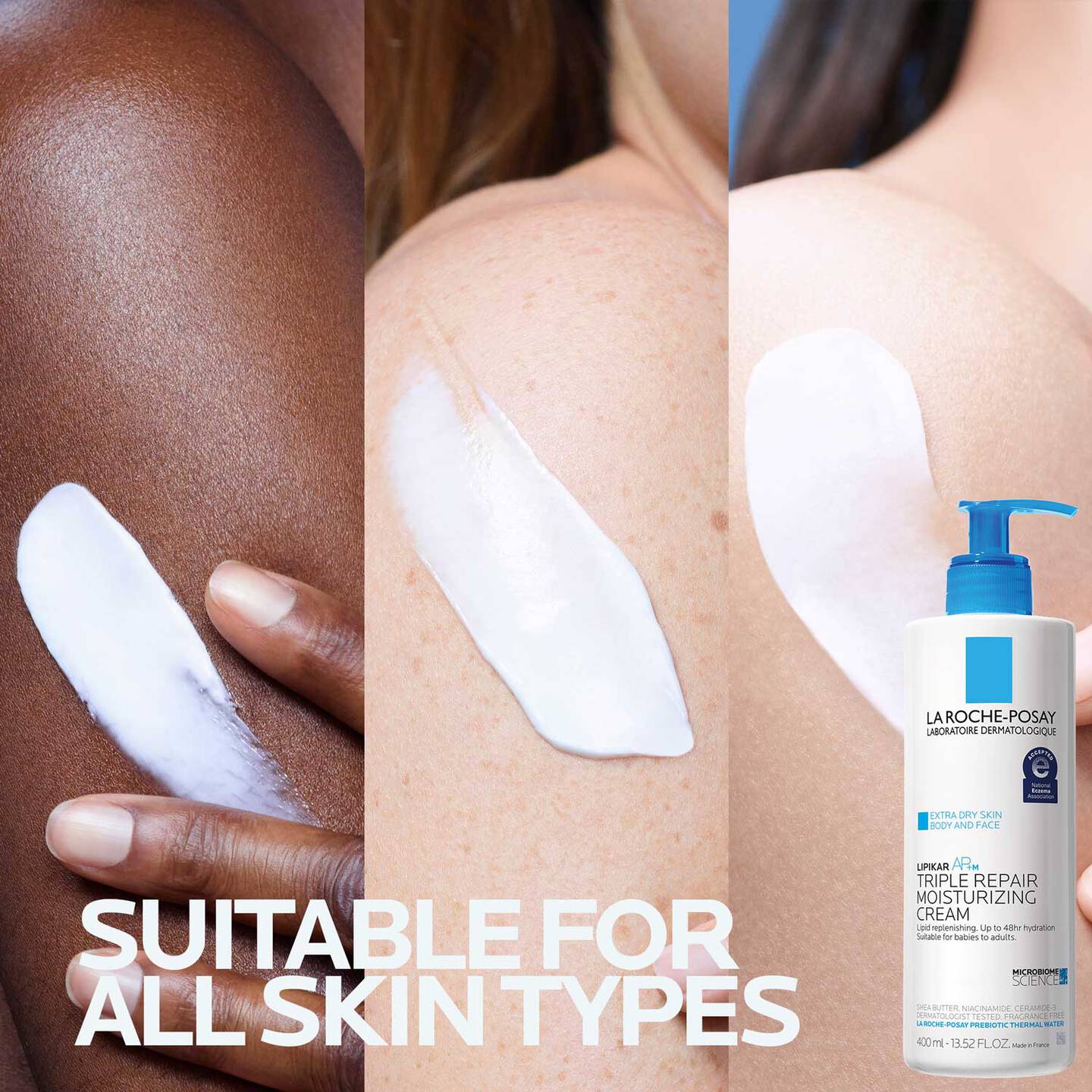 LA ROCHE POSAY LIPIKAR TRIPLE REPAIR MOISTURIZING CREAM 400 ML