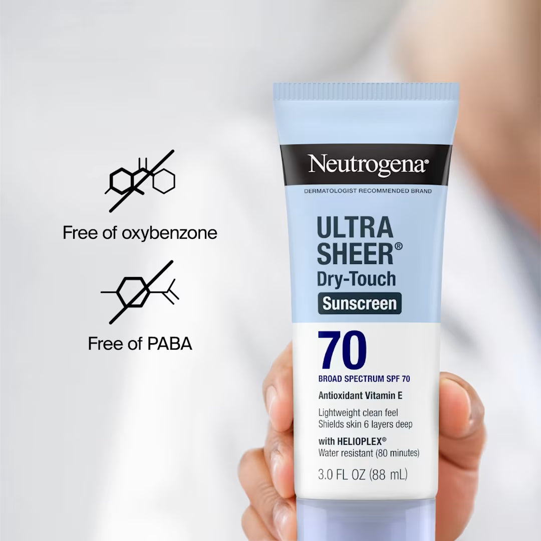 NEUTROGENA ULTRA SHEER DRY TOUCH SUNSCREEN 70 SPF 3 0Z (88 ML)
