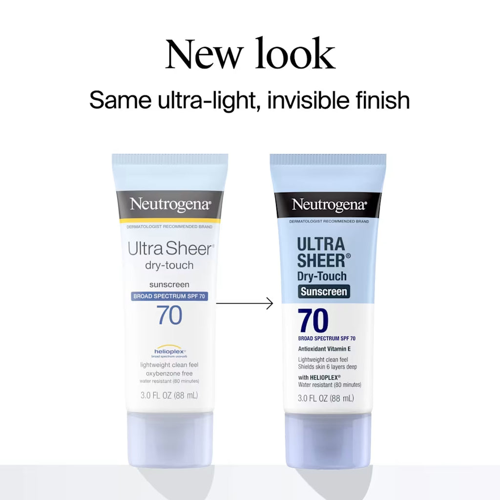 NEUTROGENA ULTRA SHEER DRY TOUCH SUNSCREEN 70 SPF 3 0Z (88 ML)