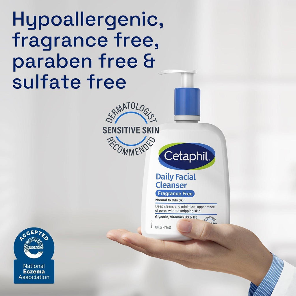 CETAPHIL DAILY FACIAL CLEANSER NORMAL TO OILY SKIN 16 OZ