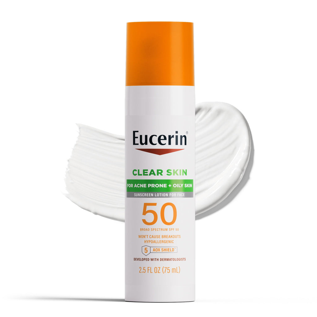 EUCERIN CLEAR SKIN 50 SPF FOR ACNE PRONE + OILY SKIN