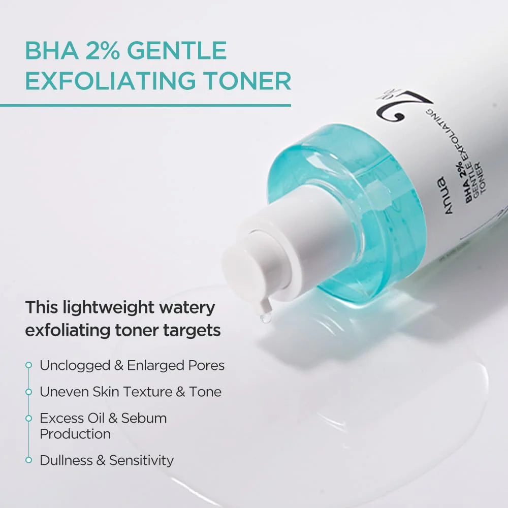 ANUA BHA 2% GENTLE EXFOLIATING TONER