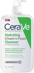 CERAVE HYDRATING CREAM TO FOAM 19 OZ