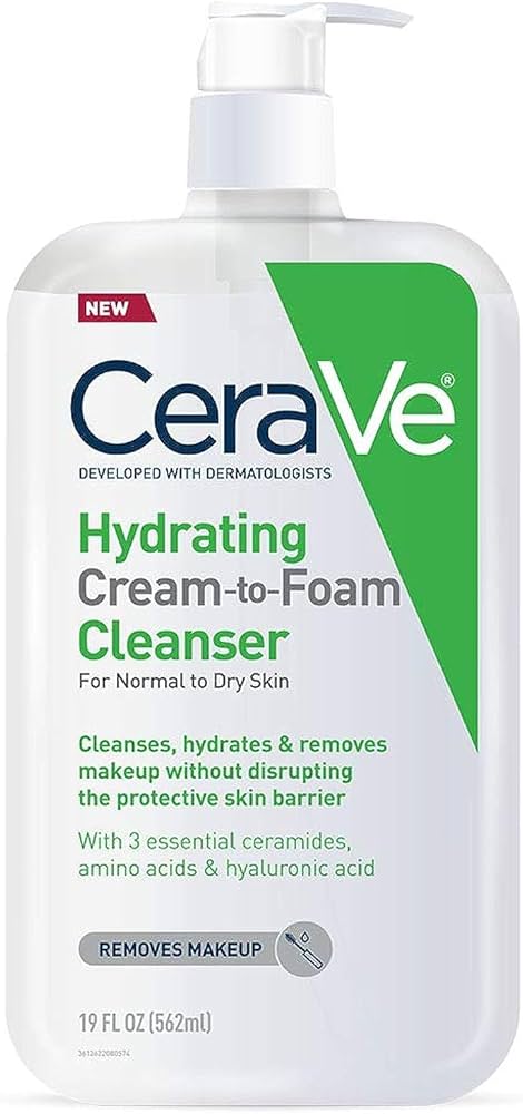 CERAVE HYDRATING CREAM TO FOAM 19 OZ