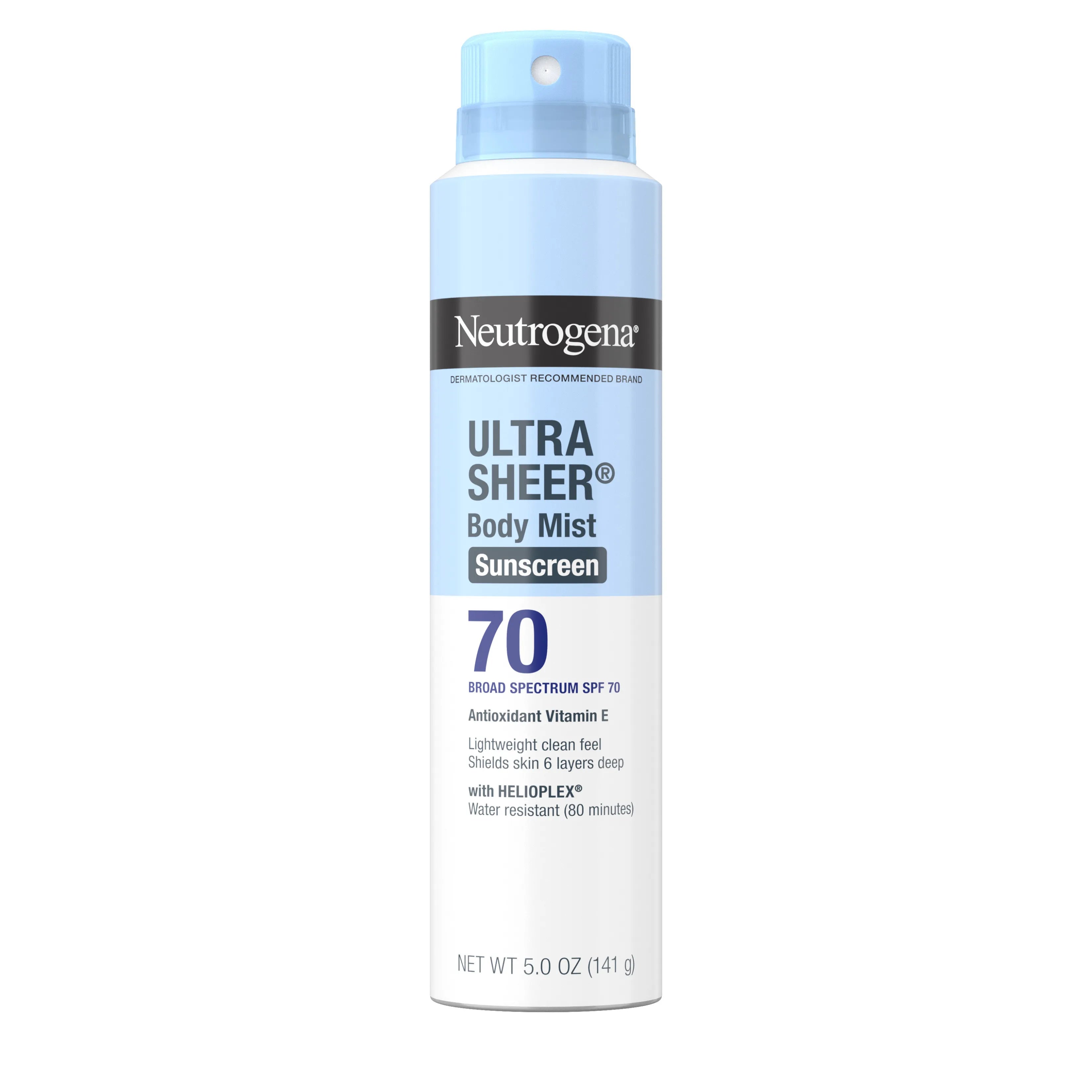 NEUTROGENA ULTRA SHEER BODY MIST SUNSCREEN 70 SPF