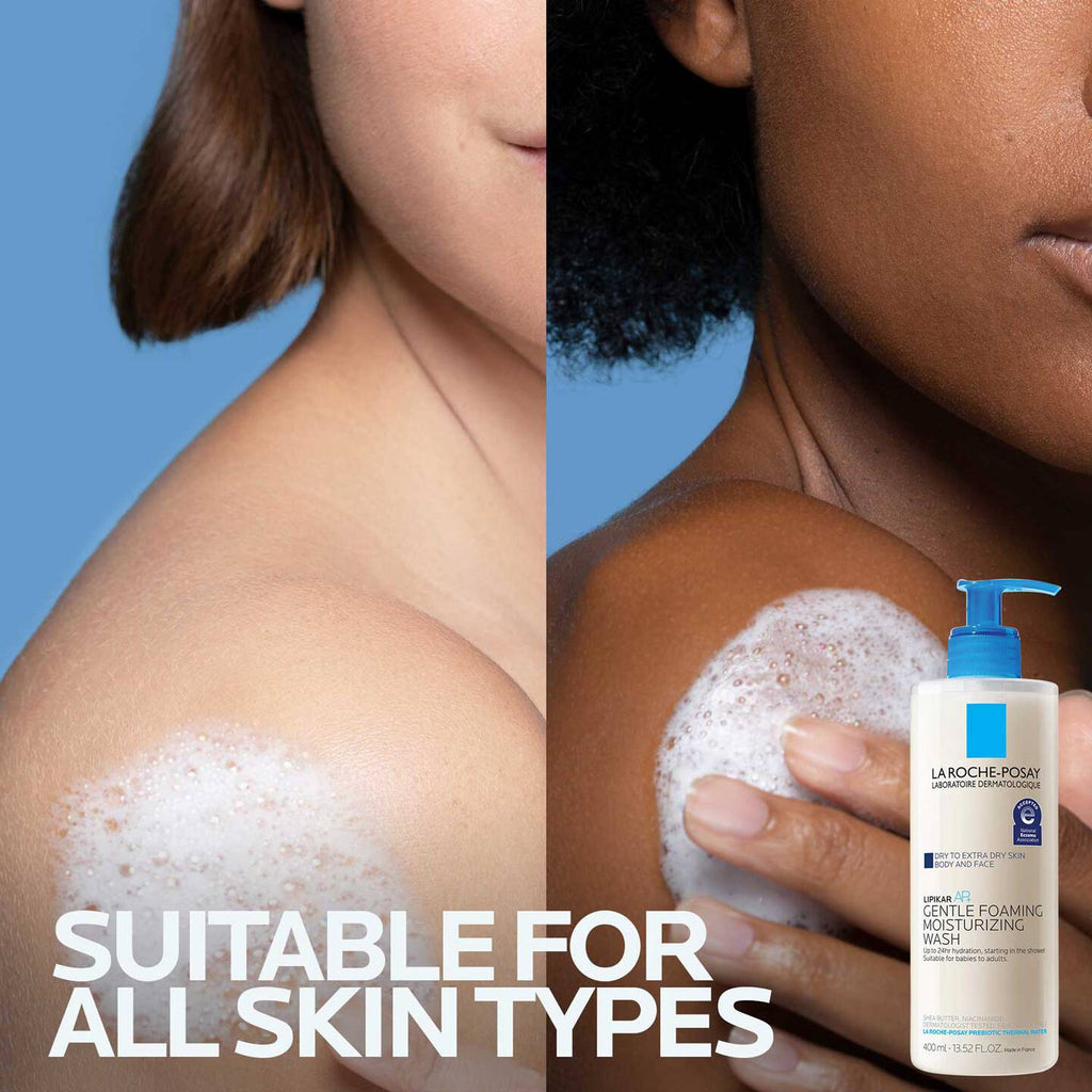 LA ROCHE POSAY LIPIKAR GENTLE FOAMING MOISTURIZING WASH 400 ML