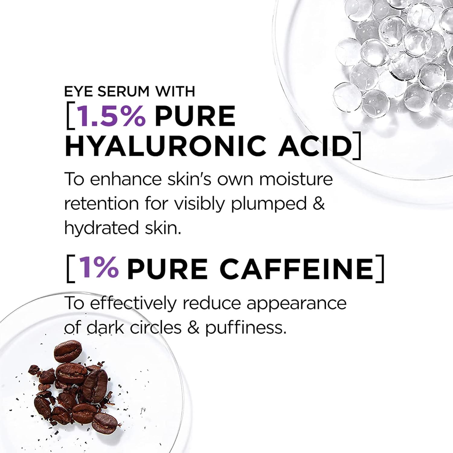 LOREAL REVITALIFT EYE SERUM 2.5% HYALURONIC ACID + CAFFEINE