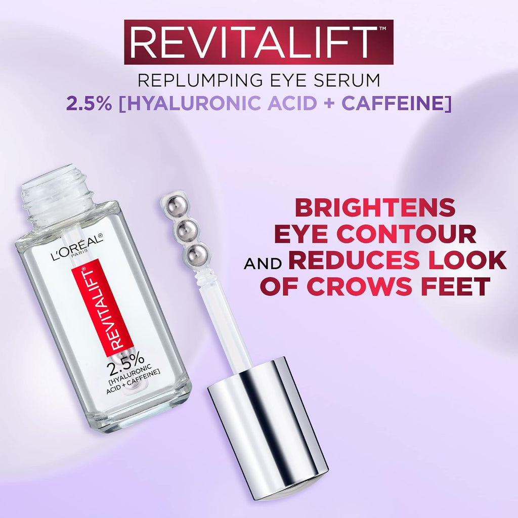 LOREAL REVITALIFT EYE SERUM 2.5% HYALURONIC ACID + CAFFEINE