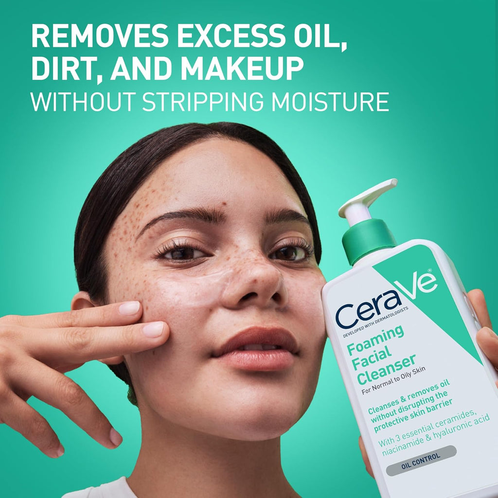 CERAVE FOAMING FACIAL CLEANSER 19 OZ