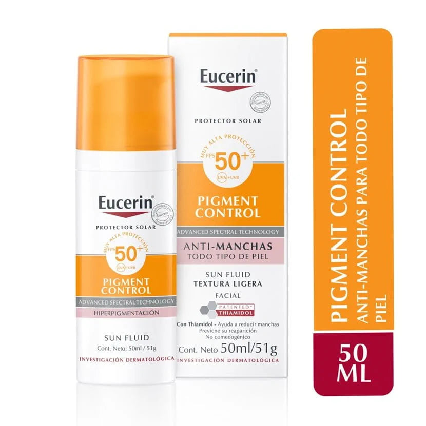 EUCERIN BLOQUEADOR PIGMENT CONTROL 50 SPF SIN COLOR 50 ML