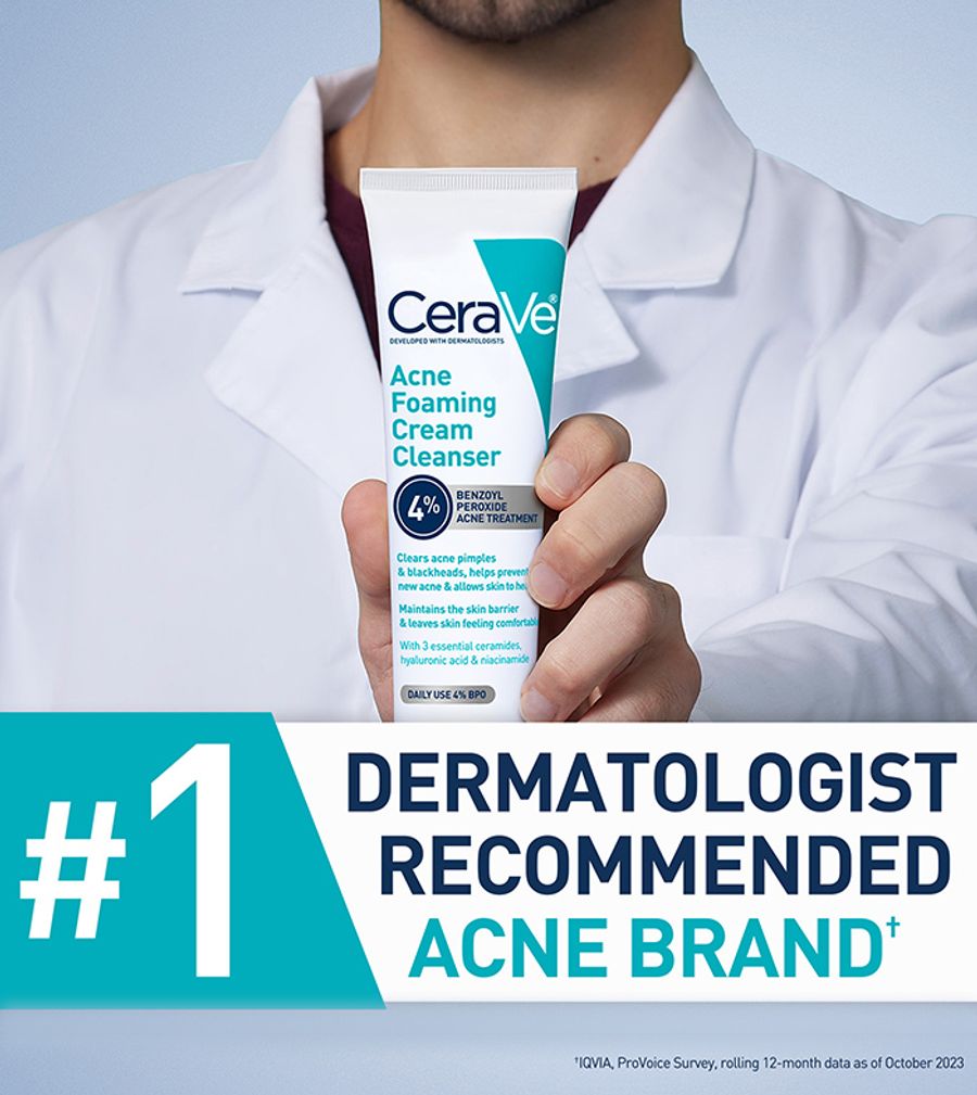 CERAVE ACNE FOAMING CREAM CLEANSER 4%