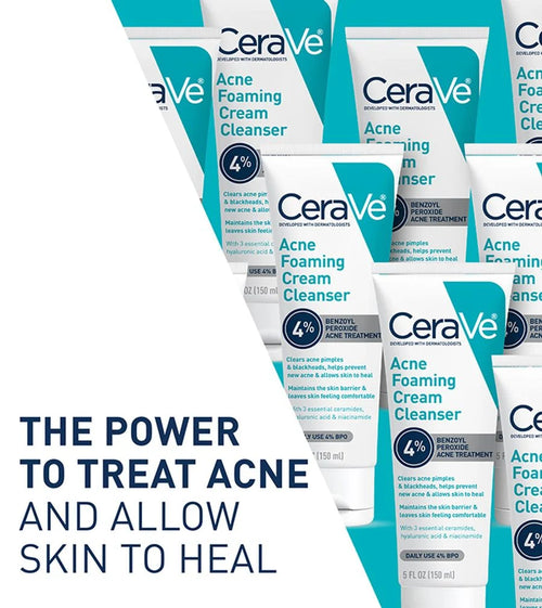 CERAVE ACNE FOAMING CREAM CLEANSER 4%