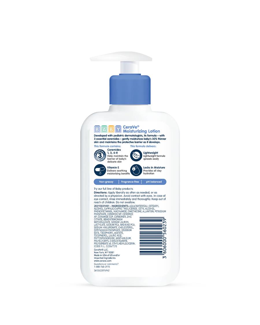 CERAVE BABY MOISTURIZING LOTION 8 OZ