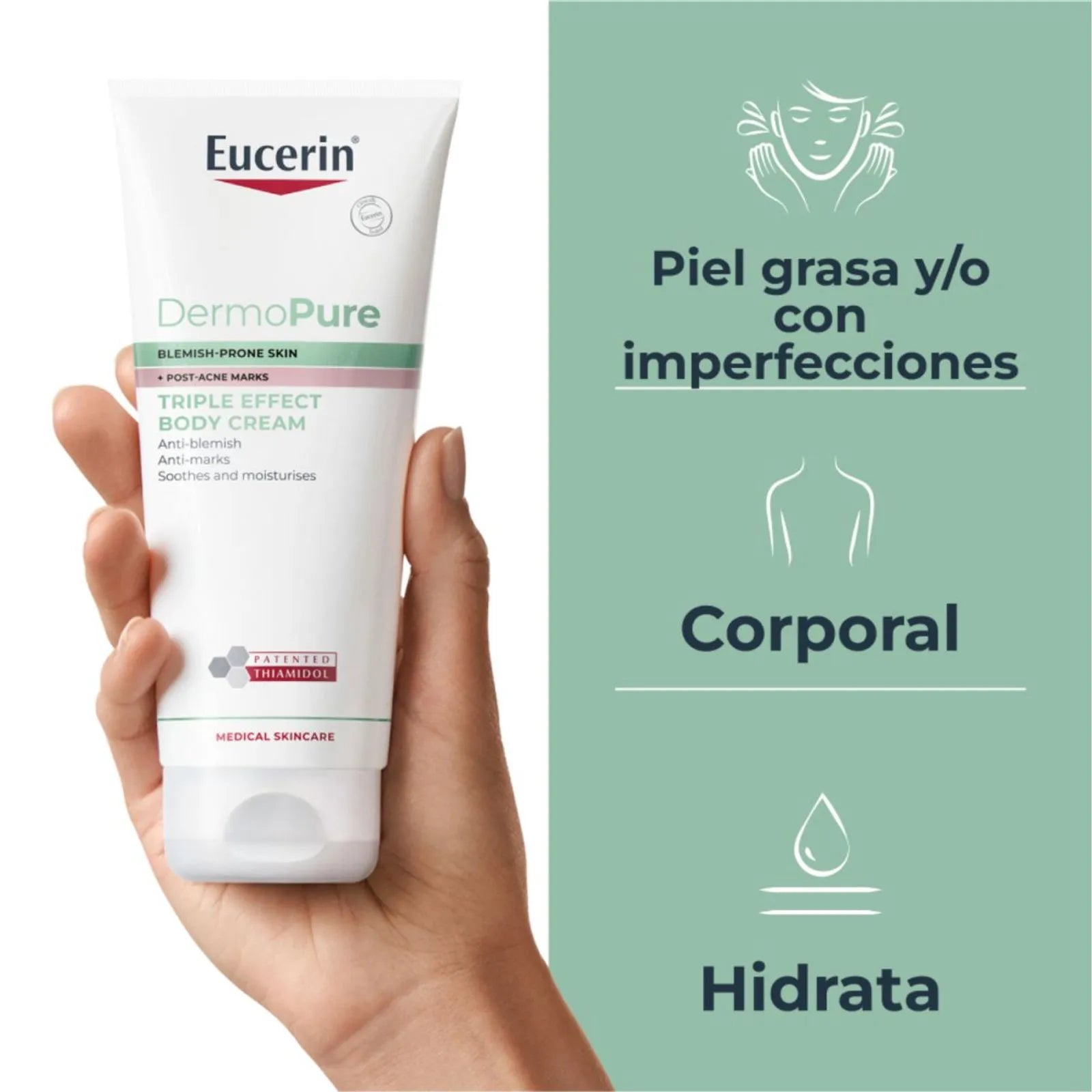 EUCEIN DERMOPURE OIL CONTROL CREMA CORPORAL ANTI MANCHAS DE ACNE