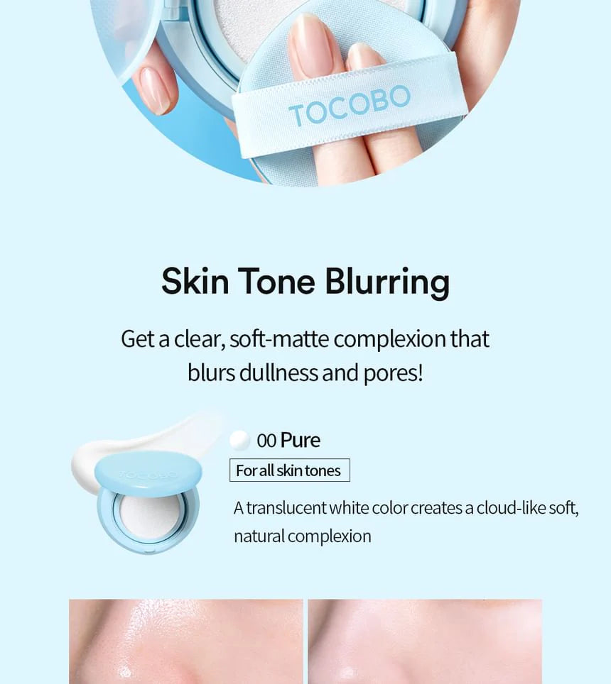 TOCOBO TONO 00 BLUR FINISH SUN CUSHION SPF50+ PA++++ TONO 00
