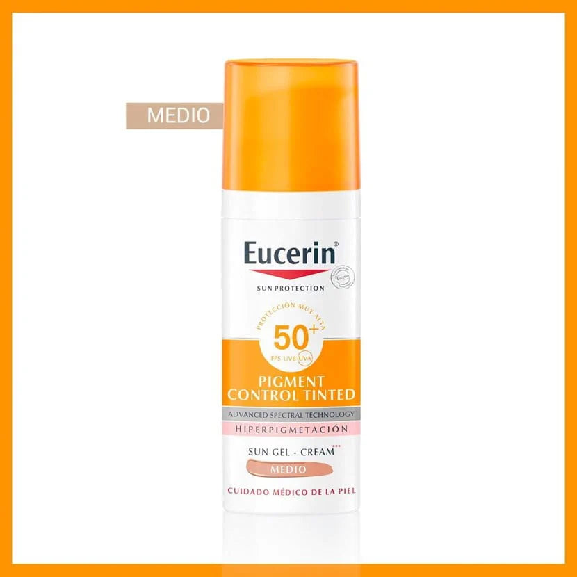 EUCERIN BLOQUEADOR PIGMENT CONTROL TINTED TONO MEDIO 50 ML