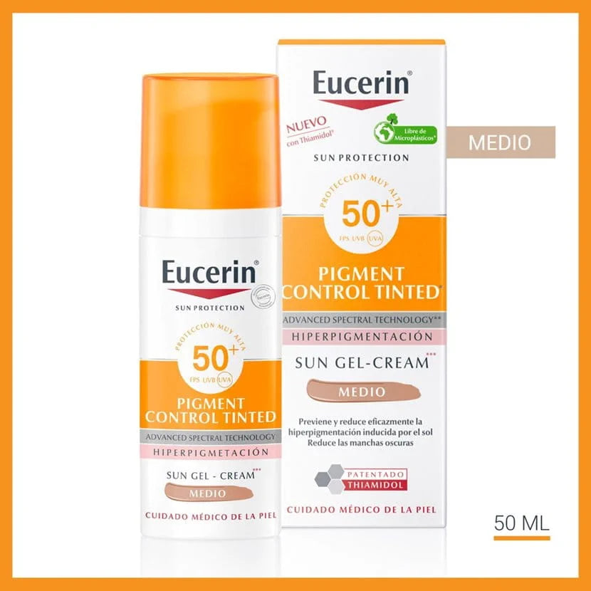 EUCERIN BLOQUEADOR PIGMENT CONTROL TINTED TONO MEDIO 50 ML