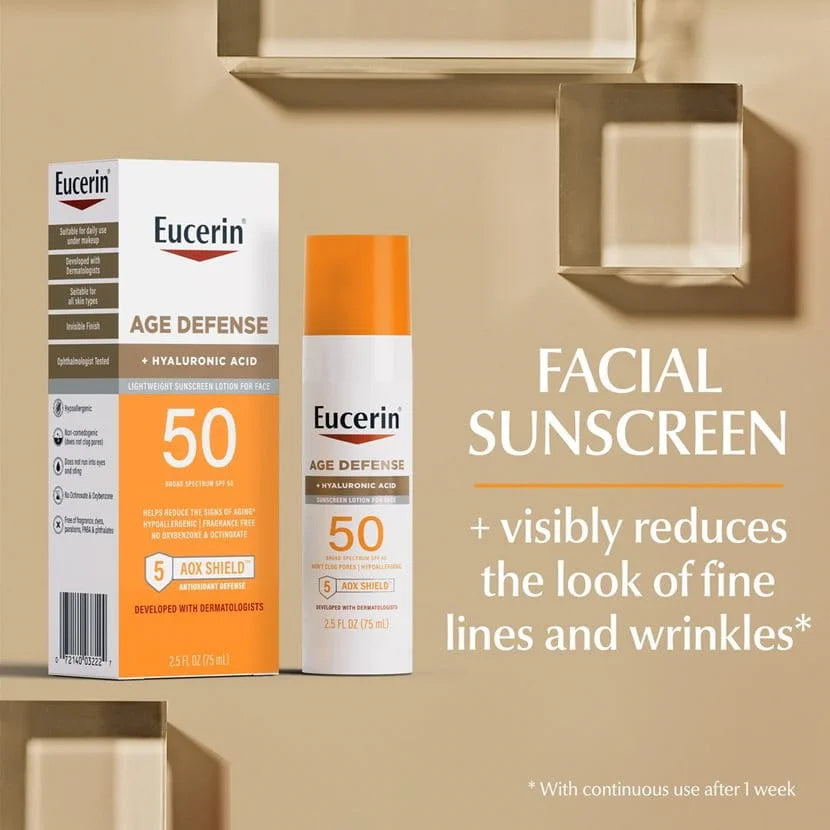 EUCERIN AGE DEFENSE 50 SPF + HYALURONIC ACID