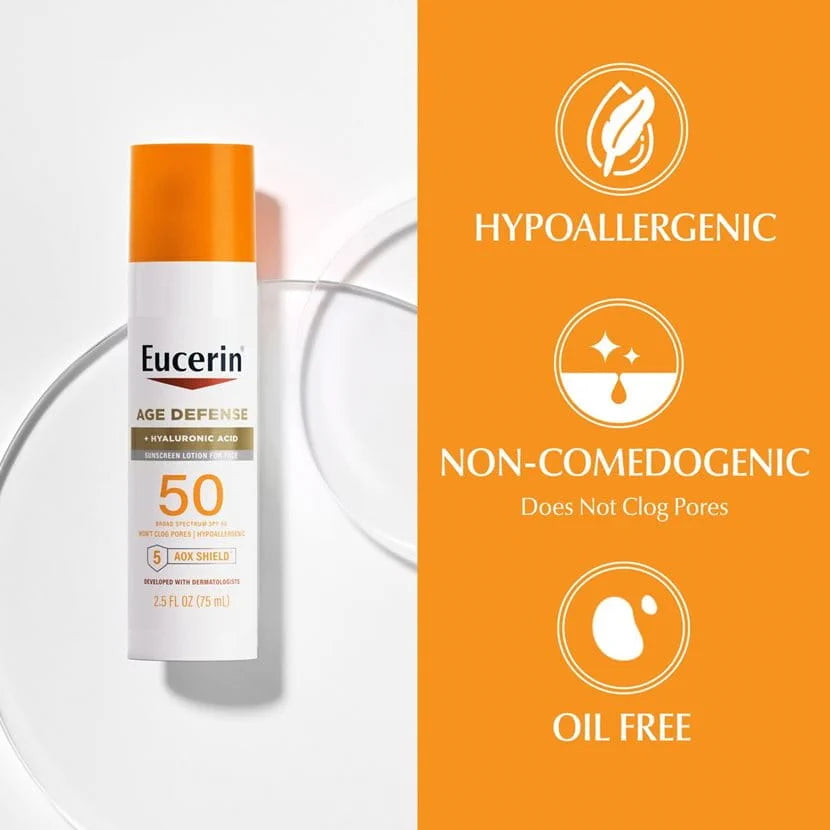EUCERIN AGE DEFENSE 50 SPF + HYALURONIC ACID
