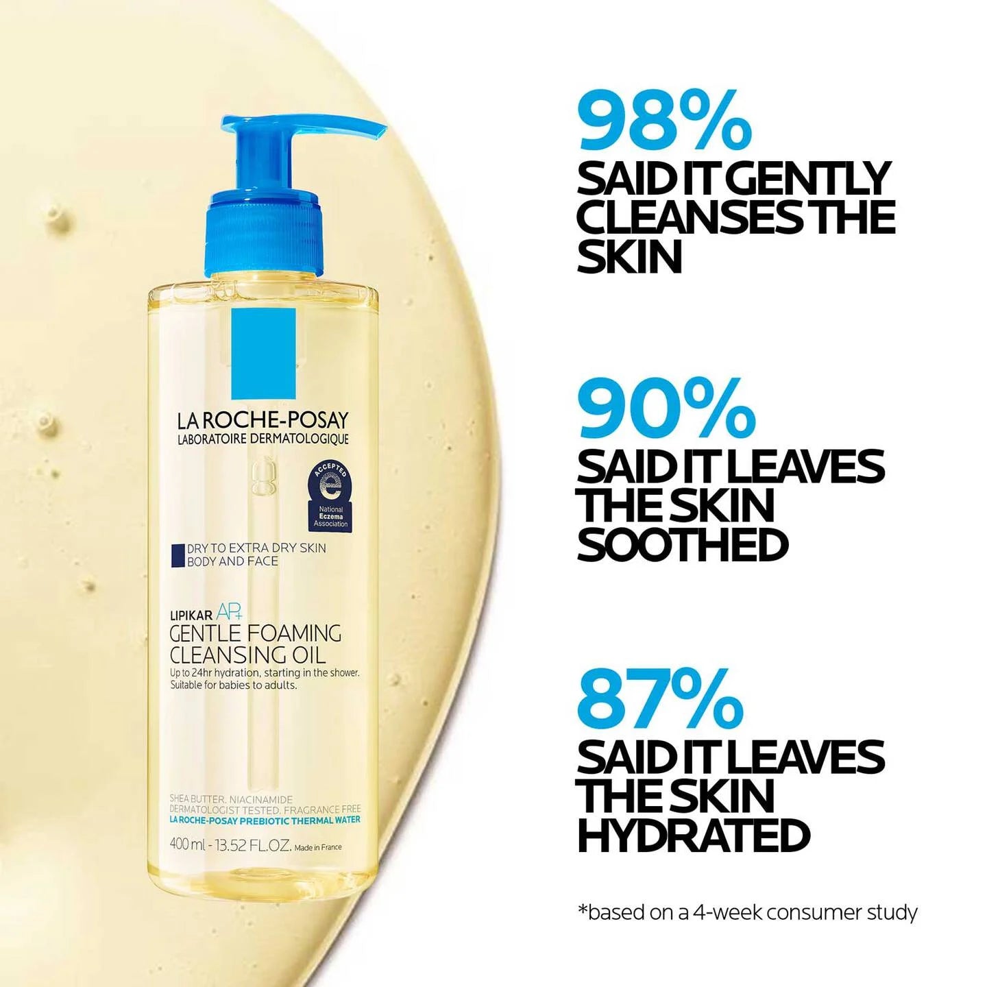 LA ROCHE POSAY LIPIKAR GENTLE FOAMING CLEANSING OIL 400 ML