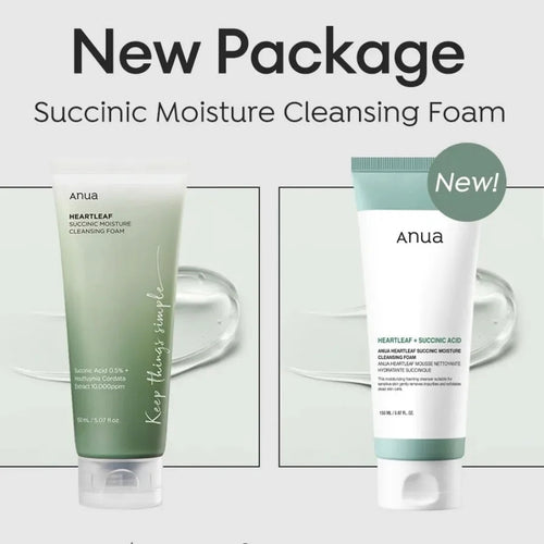ANUA HEARTLEAF SUCCINIC MOISTURE CLEANSING FOAM
