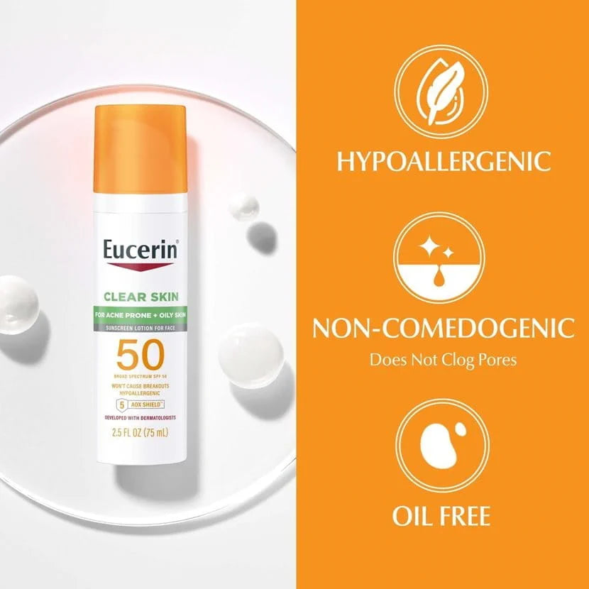 EUCERIN CLEAR SKIN 50 SPF ACNE PRONE AND OILY SKIN 75 ML