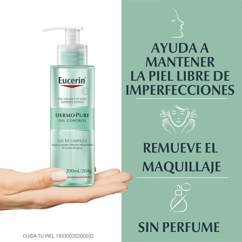 EUCERIN DERMOPURE OIL CONTROL GEL DE LIMPIEZA 200 ML