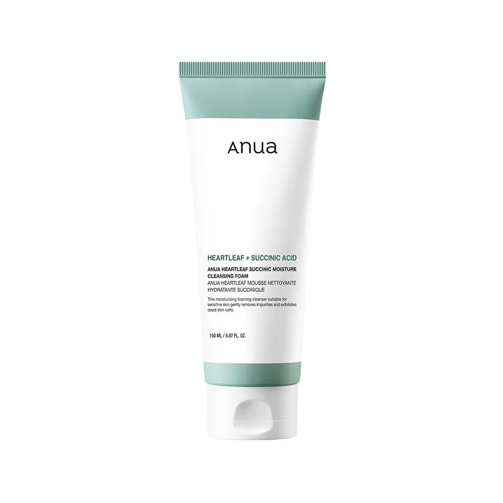 ANUA HEARTLEAF SUCCINIC MOISTURE CLEANSING FOAM