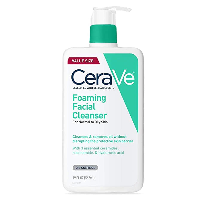 CERAVE FOAMING FACIAL CLEANSER 19 OZ