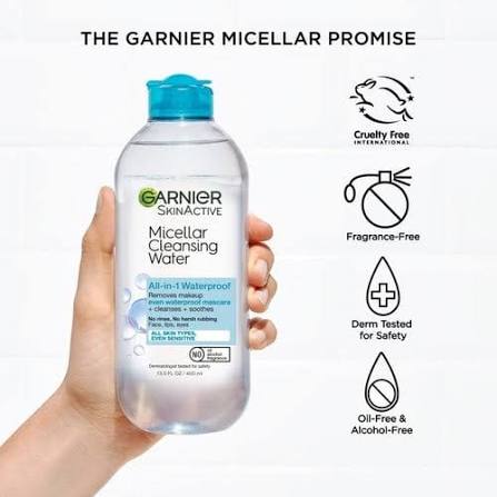 GARNIER MICELLAR CLEANSING WATER ALL IN 1 WATERPROOF