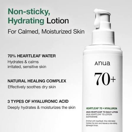 ANUA HEARTLEAF DAILY LOTION 70%